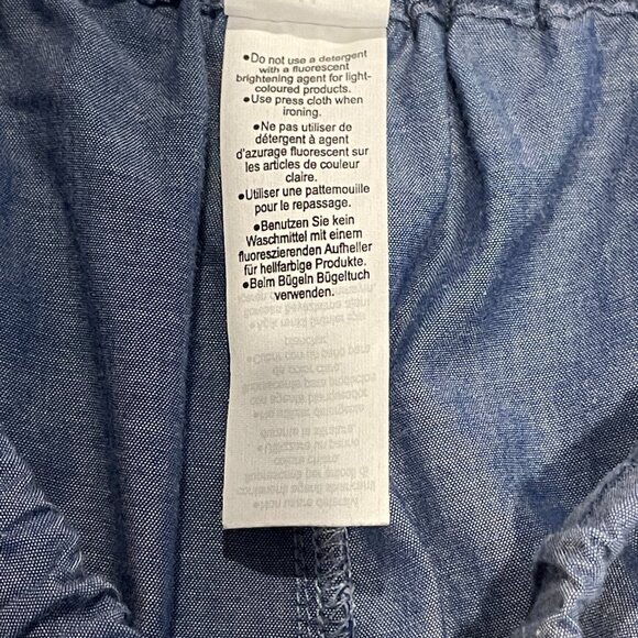 Muji Pajama Set Blue with White Piping Size M - Picture 15 of 15